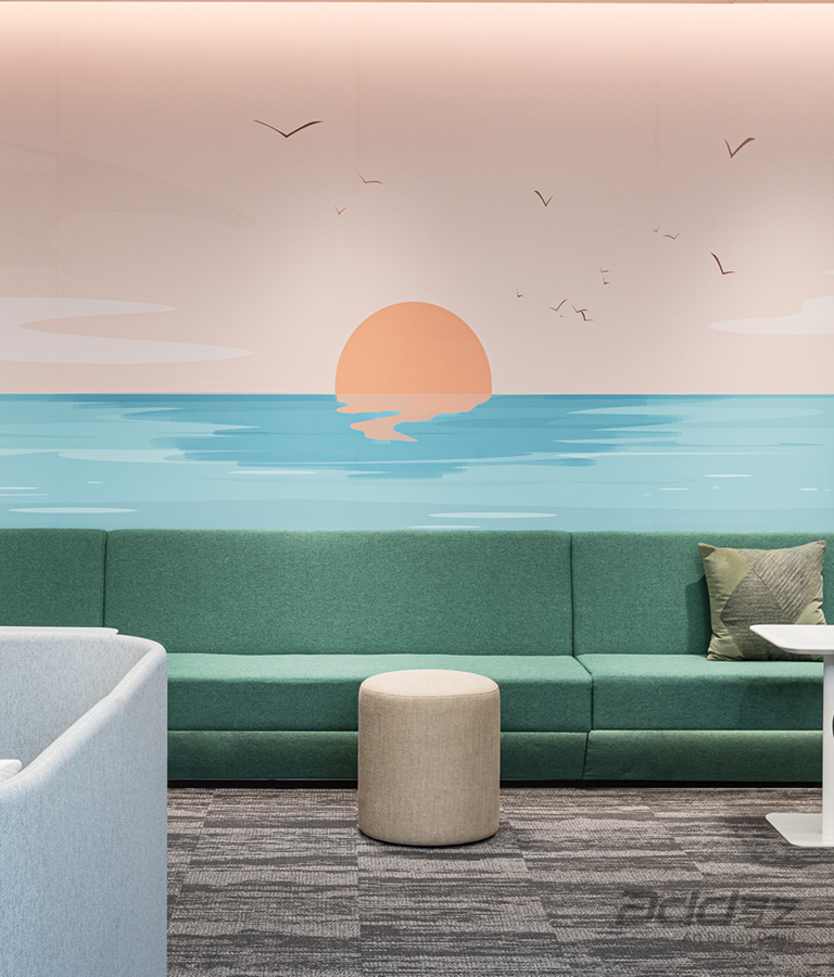 力勤辦公室裝修舒適走廊-pc